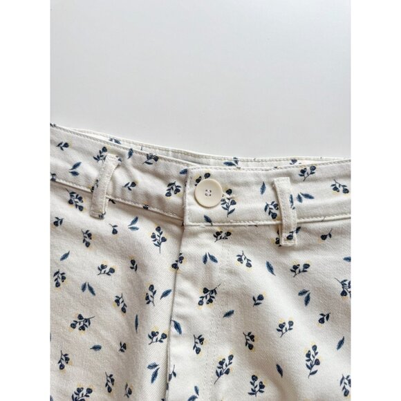 NWOT ZARA Marine Floral Stretch Denim High Waisted Wide Leg Jeans, Size 0/22 - Picture 9 of 12